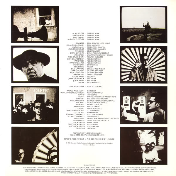 Depeche Mode Music For The Masses Tour 1987 1988