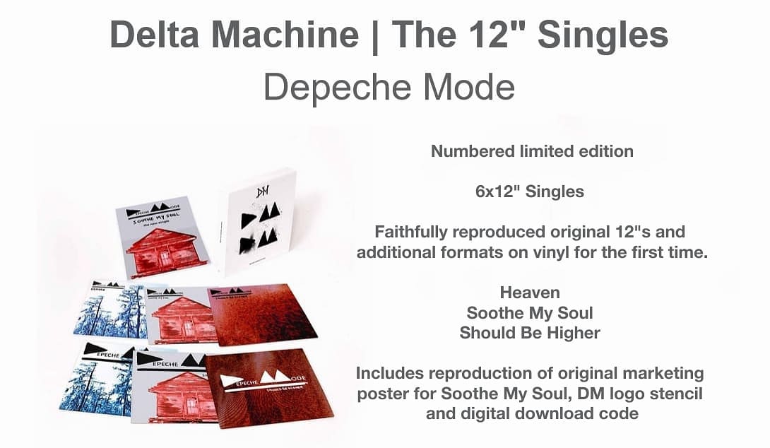 Depeche Mode To Release 'Delta Machine  The 12 Singles' October 6, 2023 -  Legacy Recordings