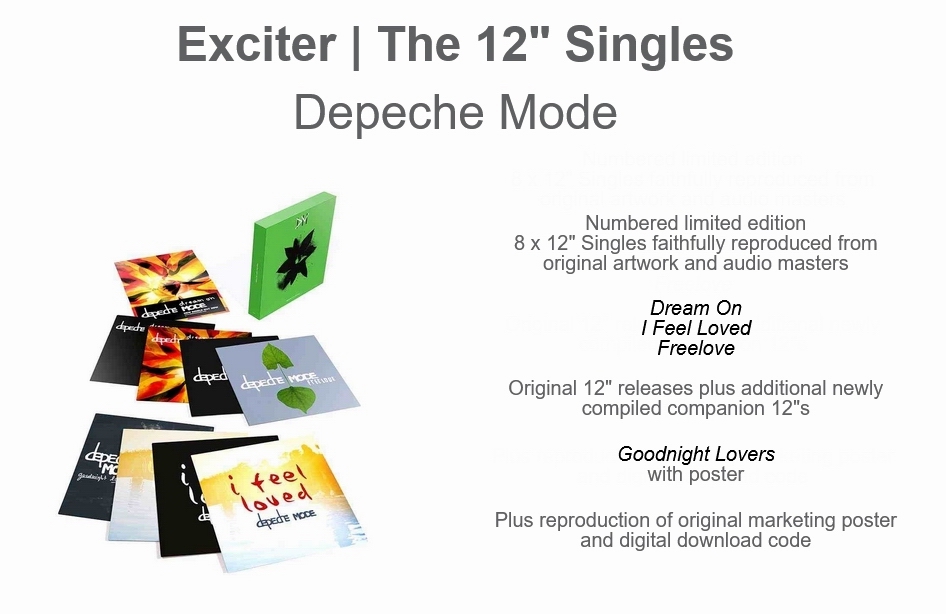 Depeche Mode Exciter  The 12 Singles (2022)